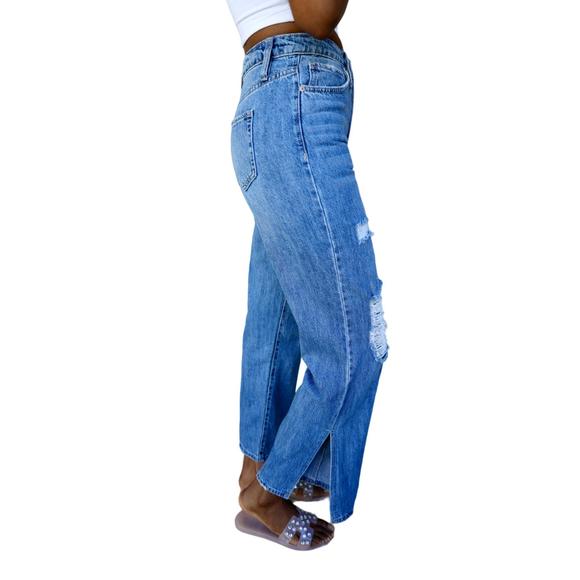 NEW YMI lindsey wide leg pants in blue - Picture 2 of 3